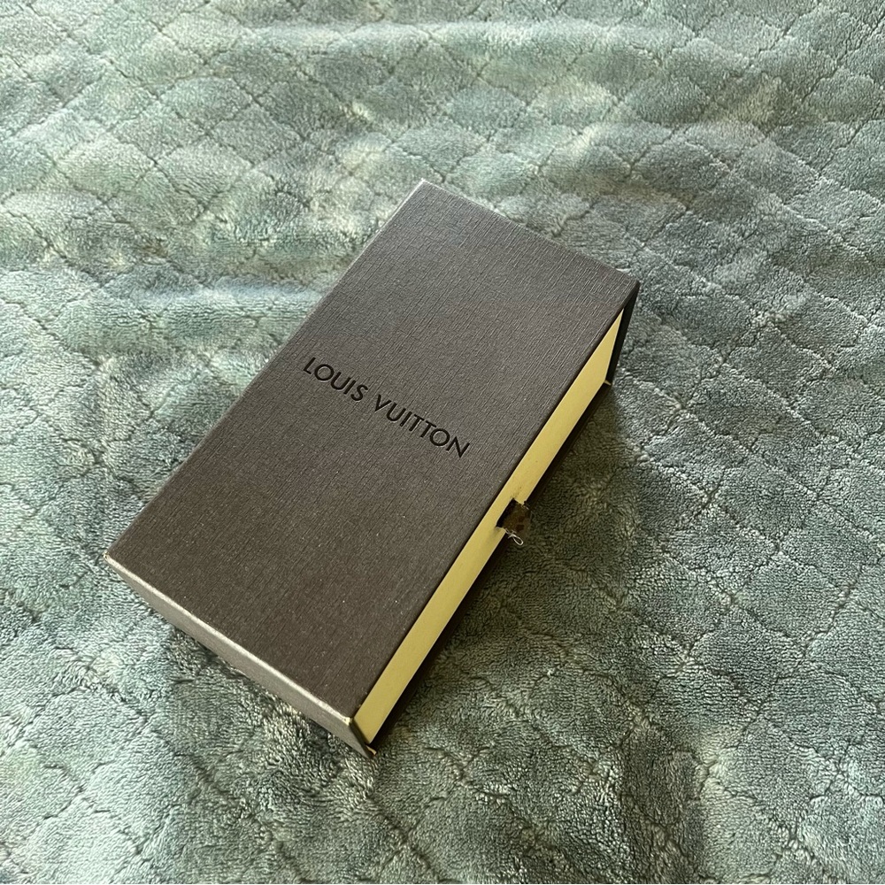 Louis Vuitton Empty Drawer Storage Box Brown Yellow Small Accessory Packaging